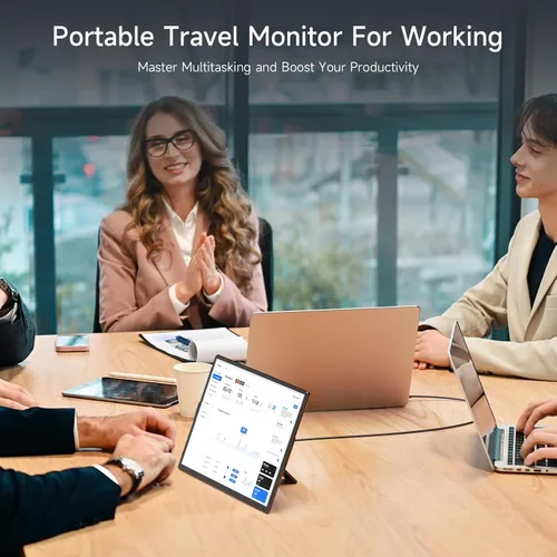 Miniatura 9 de Extensor de pantalla para laptop, monitor portátil dual de 16.1 pulgadas, 1080P FHD sin marco, extensor de monitor desmontable para laptop, apto