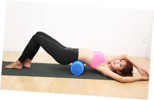 Miniatura 6 de Epe Yoga Roller Columna Sólida Fitness Masaje Stick Azul Herramienta de Equilibrio Alto Elástico para Pilates Alivio Muscular y Cuerpo