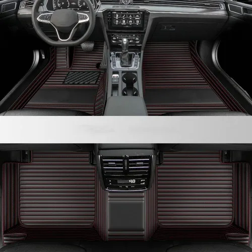 Miniatura 14 de Tapetes de piso de automóvil compatibles con el 99 % de automóviles de pasajeros, SUV, sedán, híbridos, cupés, hatchbacks, alfombrillas Naranja