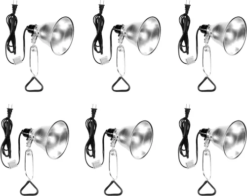 Miniatura 11 de Simple Deluxe Enchufe de luz de abrazadera con reflector de aluminio de 5.5 pulgadas, apto para lámpara de máximo 60 vatios (sin bombilla incluida)