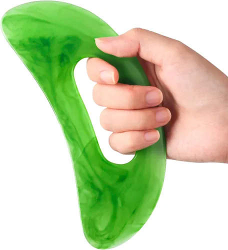 Scienlodic - Herramienta de masaje corporal Gua Sha con asa, herramienta Guasha más grande para masaje de espalda, cuello, cara y pierna, drenaje