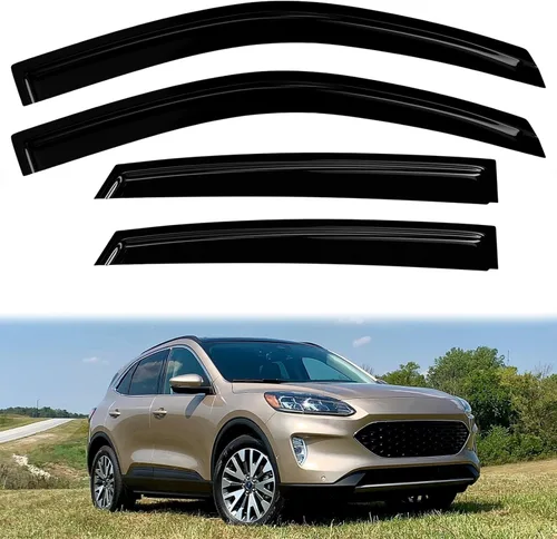 Miniatura 11 de Viseras de ventana protectores de lluvia para Chevy Equinox 2018 2019 2020 2021 2022 2023 2024