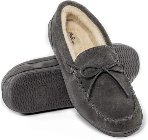 Miniatura 4 de MySlipper para hombre de MyPillow, Mocasín carbón, 12