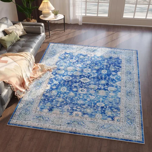 Miniatura 95 de Rugcomf Alfombra de pasillo de 2 x 6 pies, lavable, bohemio, suave, antideslizante, no desprende pelusa, lana sintética, estilo vintage para cocina