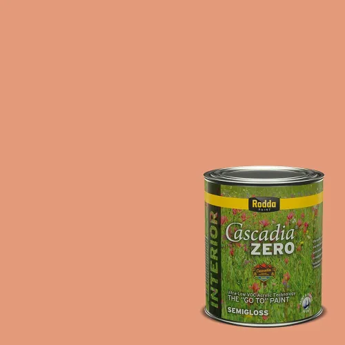 Miniatura 245 de Rodda Paint CASCADIA ZERO - Pintura plana e imprimación para interiores en uno, cuarto de galón, crema de ballet