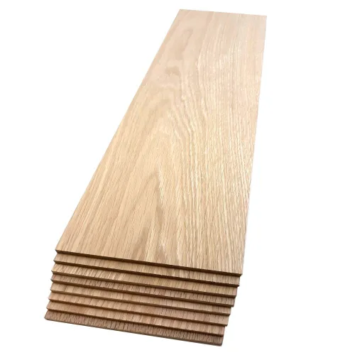 Miniatura 10 de Tablones de roble rojo – Paquete de 2 piezas de madera de roble sin terminar – 1/8 de pulgada (0.118 in) 100% madera dura pura – Grabado láser