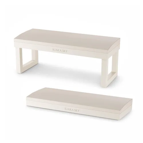 Miniatura 7 de Kiara Sky Reposabrazos profesional para uñas para estaciones de técnico de manicura y pedicura, resistente a la acetona y al agua (azul)