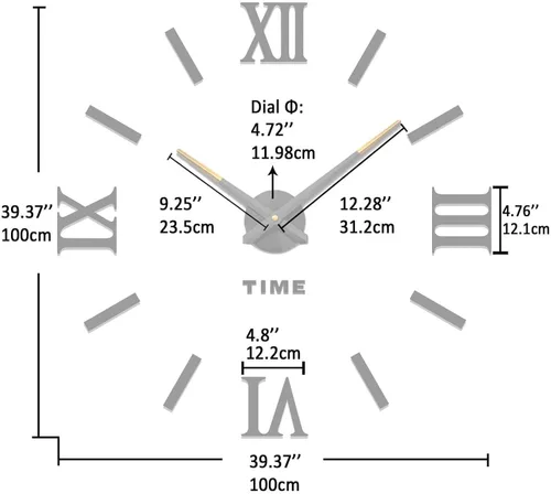 Miniatura 3 de VANGOLD Reloj de pared para decoración de sala de estar, regalo
