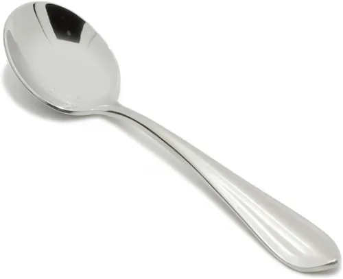 Miniatura 6 de Fortessa Forge - Cuchara ovalada de acero inoxidable 18/10 para postre (12 unidades)