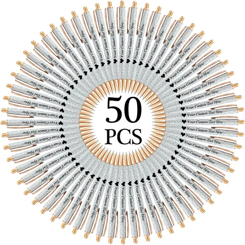 Miniatura 42 de Bolígrafos personalizados con purpurina con nombre a granel, 10 unidades, bolígrafos personalizados con punta de lápiz digital para mujeres y niñas