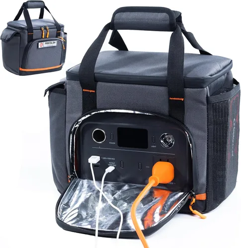 Miniatura 11 de Estuche de Transporte de Viaje Compatible con Jackery Explorer 300/240/160, Estuche de Almacenamiento de Estación de Energía Portátil con Fondo