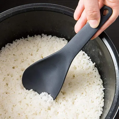 Miniatura 4 de DOITOOL Juego de paletas de arroz antiadherentes y cucharas de sopa hechas de material de polipropileno. Utensilios grandes para servir con asas