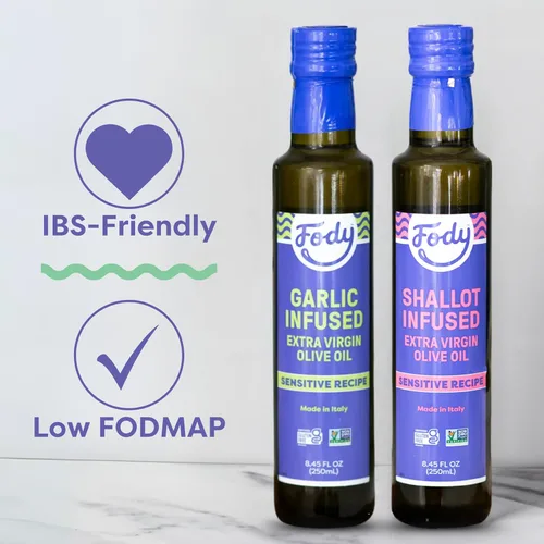 Miniatura 3 de Fody Foods Aceite de Oliva Virgen Extra Vegano Infusión de chalota de fabricación italiana Certificado bajo FODMAP Apto para tripas Fibras