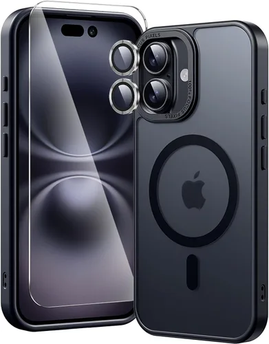 Miniatura 46 de Funda magnética diseñada para iPhone 11 Pro Max, [probada en caídas de grado militar] [compatible con MagSafe] Funda protectora delgada translúcida
