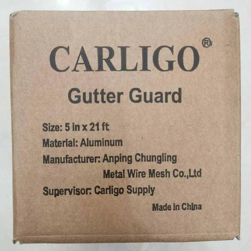 Miniatura 6 de Carligo Protector de canaleta grueso, protectores de hojas para canalones, rollo de protección de canaletas de filtro de hojas de aluminio de 5