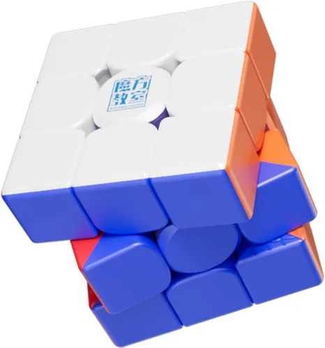 Miniatura 8 de CuberShop Moyu RS3M V5 2023 Cubo de Velocidad 3x3 con Núcleo de Bola y Recubrimiento UV con Soporte de Exhibición, RS3M 2023 Sin Pegatinas Cubo