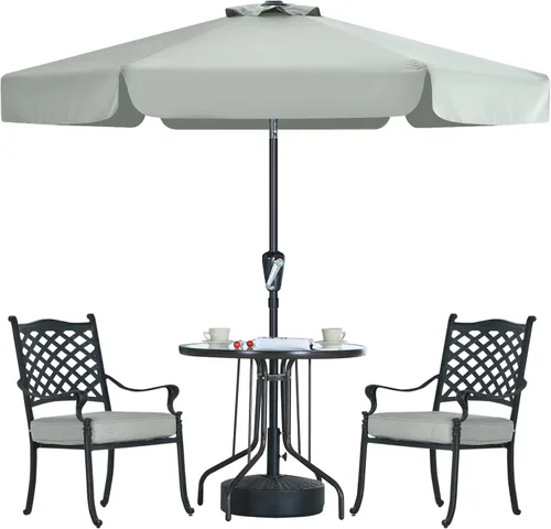 Miniatura 18 de MASTERCANOPY Sombrilla de Patio Valance para Mesa de Exterior Market - 8 Varillas (9 pies, Turquesa)