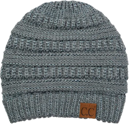 Miniatura 478 de C.C Trendy Warm Chunky Soft Stretch Cable Knit Beanie