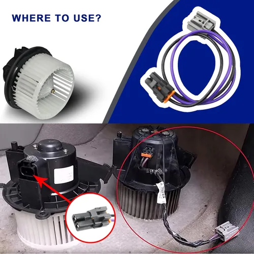 Miniatura 5 de 15-75221 1575221 22957044 Arnés de Conexión para Motor de Ventilador de Calefacción y Aire Acondicionado Compatible con Chevrolet Cadillac Hummer H2