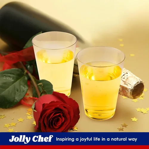 Miniatura 7 de JOLLY CHEF Vasos de plástico desechables transparentes de 10 onzas, paquete de 200 vasos de plástico transparente, vasos de fiesta resistentes