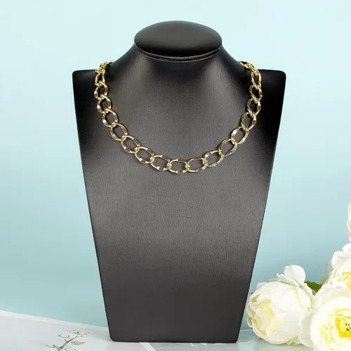 Miniatura 7 de YOUBEIYEE Cadena chapada en oro de 16.4 pies para hacer joyas, collar de cadena de aluminio para mujeres y hombres, pulsera de bricolaje para Labio