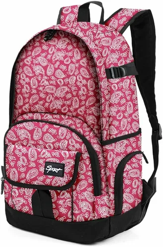 Miniatura 36 de Mochila escolar estilo Rickyh, mochila de viaje para hombres y mujeres, mochila ligera con compartimento para portátil, Tamaño único