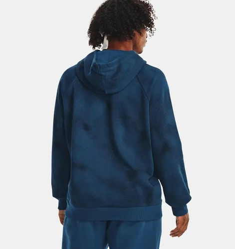 Miniatura 4 de Under Armour - Sudadera entallada de vellón con capucha para hombre modelo Rival
