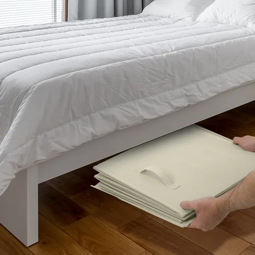 Miniatura 5 de Sorbus Baúl de juguetes con tapa abatible, almacenamiento plegable para niños, para guardería, sala de juegos, armario, organización del hogar