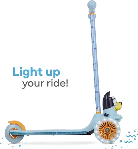 Miniatura 9 de Voyager - Self-Balancing Toddler Kick Scooter, 3-Wheel Scooter with Light-Up Wheels, Extra Wide Deck, Foot Brake, Lean-to-Steer Design, 75 lb Limit