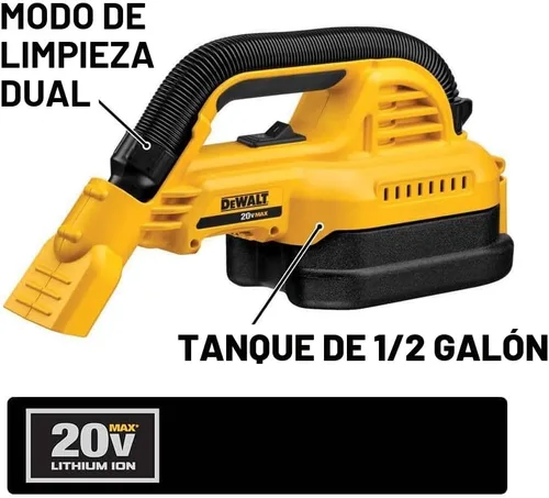 Miniatura 6 de DEWALT DCV517B Baretool 20V MAX Taladro portatil de 1/2 galón mojado/seco Vac Kit