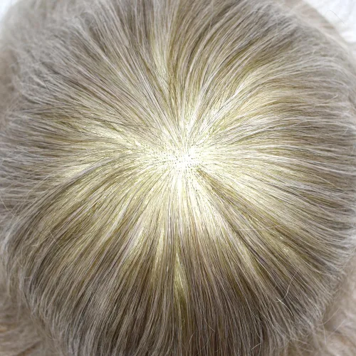 Miniatura 134 de Toupee para hombres Piezas de cabello humano real Encaje suizo para hombres Toupee unidades de cabello humano europeo para hombres Hairpieces