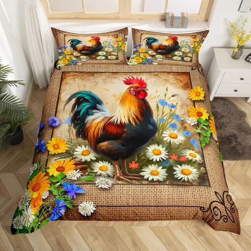Miniatura 15 de Juego de funda de edredón de elefante bohemio para niños, tamaño individual, juego de ropa de cama de mandala bohemio de 2 piezas para decoración