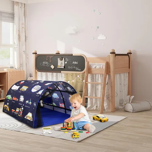 Miniatura 4 de Tienda de Cama para Niños Camas Individuales - Zoológicos y Coches Tiendas de Juego Maravillosas Niños Niñas Tienda de Juego Interior Ventilada