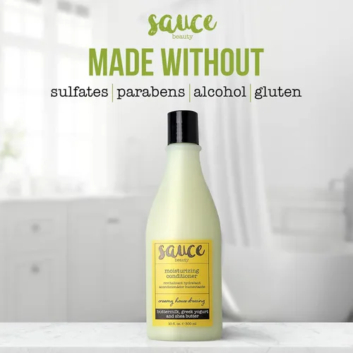 Miniatura 5 de SAUCE BEAUTY Creamy House Dressing - Acondicionador para cabello rizado, cabello fino a medio, desenredante para el control del encrespamiento