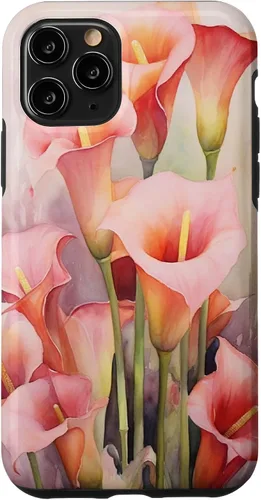 Miniatura 28 de iPhone 13 Pro Calla Lilies Flower Floral Watercolor Case