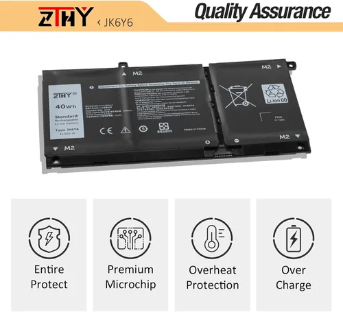 Miniatura 5 de JK6Y6 - Batería de repuesto de 40 Wh para Dell Latitude 3410 3510 3120 3140 Vostro 5300 5401 5501 Inspiron 5300 5401 5408 5402 5509 5409 5508 54000