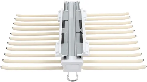 Miniatura 6 de Perchero extraíble para pantalones de doble fila y 22 brazos para armario, organizador de pantalones extraíbles para guardarropa, dormitorio (beige)