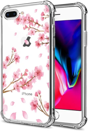 Miniatura 75 de Funda transparente de girasol compatible con iPhone SE 2022 SE 2020 7 8, funda trasera floral para niñas y mujeres, funda protectora transparente