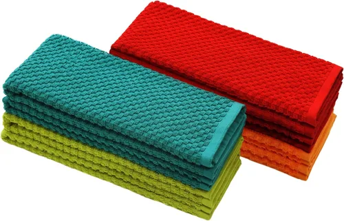 Miniatura 24 de Paquete de 4 toallas para cocina Euro-Cafe Cotton Craft, blancas, 100 % de algodón puro, Algodón, Blanco, paquete de de 12