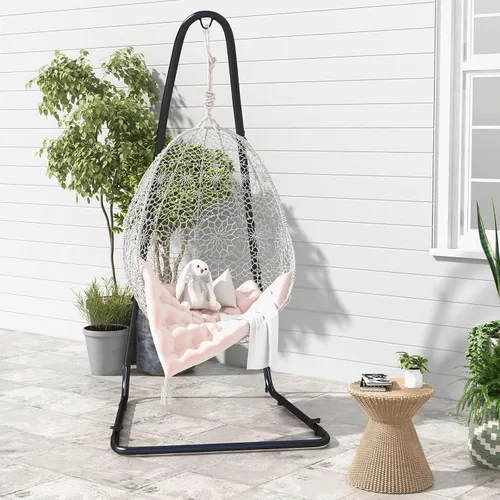 Miniatura 8 de Giantex - Soporte para silla de hamaca ajustable de acero macizo para sillas y columpios, altura ajustable de 78.0 in a 8.5 in