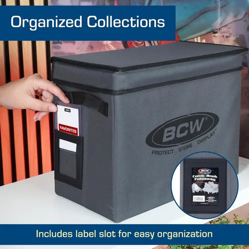 Miniatura 6 de BCW Caja de almacenamiento de cómics – 2 unidades Estuche plegable Cada uno se adapta a 125-150 libros de cómics con funda y tablero