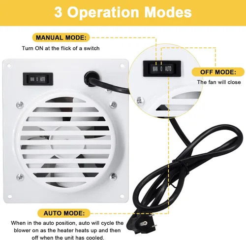 Miniatura 5 de Kit de ventilador F299201 para Mr Heater, calentadores de pared sin ventilación de 20,000-30,000 BTU (2016+), accesorios de soplador F299201 sin