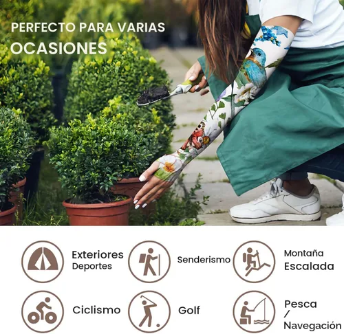 Miniatura 4 de YPHCDO Mangas de jardinería para mujer, protección solar de granja, a prueba de espinas, mangas de enfriamiento para cubrir los brazos para deportes
