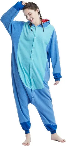 Miniatura 3 de OGU' DEAL Pijama unisex para adultos, ropa de dormir con diseño de animales para disfraz de fiesta de Halloween, traje diario de dibujos animados