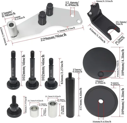 Miniatura 7 de ZKTOOL Instalador de removedor de tapa de sellado de bomba de vacío para instalación y reemplazo de motores BMW N53, N54, N55, 118530, 110290