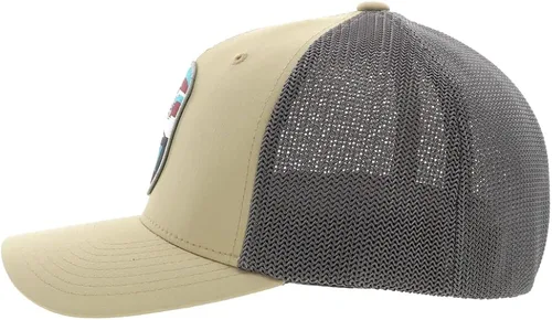 Miniatura 2 de HOOEY Cheyenne 5 paneles Flexfit - Gorro para jóvenes color bronceadogris