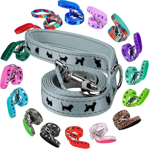 Miniatura 24 de EcoBark Correa para perro – Correas de entrenamiento cómodas suaves y reflectantes con mango acolchado – Fuerte y duradera resistente – Verde