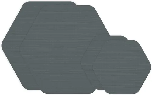 Miniatura 22 de GEAR AID Tenacious Tape Hex – Parches de reparación de 6.35 cm y 3.81 cm (4 parches: dos de 6.35 cm y dos de 3.81 cm, negro) – Adhesivo de pelar