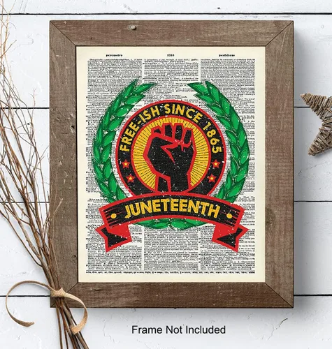 Miniatura 8 de Black Power Art - Decoración de pared con la bandera de Juneteenth - Arte de pared afroamericano para hombres - Cultura negra - Mes de la historia