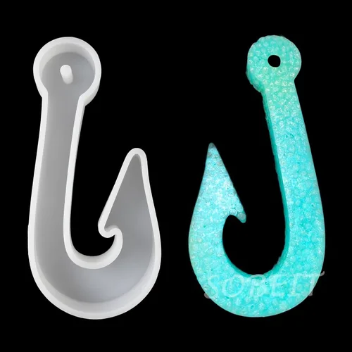 Miniatura 11 de SOBEIT Mermaid's Tail - Molde fresco para automóvil, molde de silicona para freshie, molde de resina epoxi de silicona para hacer aromas de cuentas